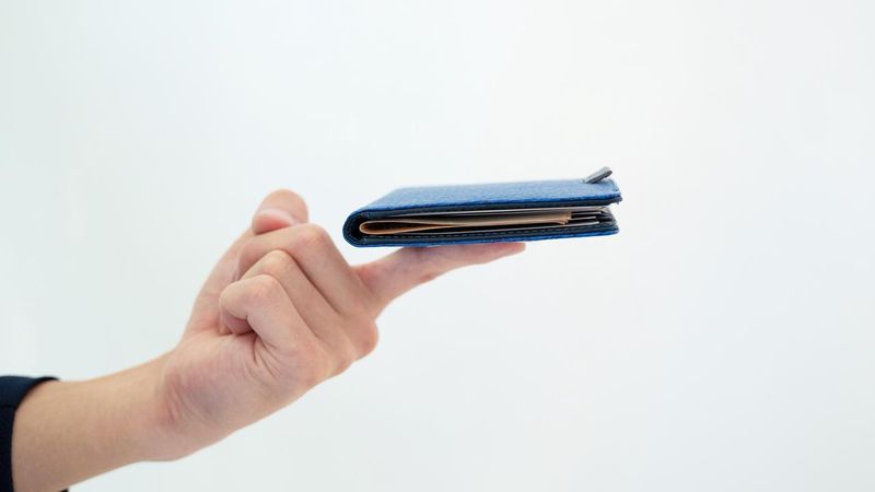 ズボンの前ポケットに入れても膨らまない！軽くて丈夫なシャークレザー 