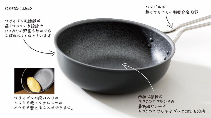 最高のフライパンが、更に進化して機能的になりました‼ 料理初心者にも 