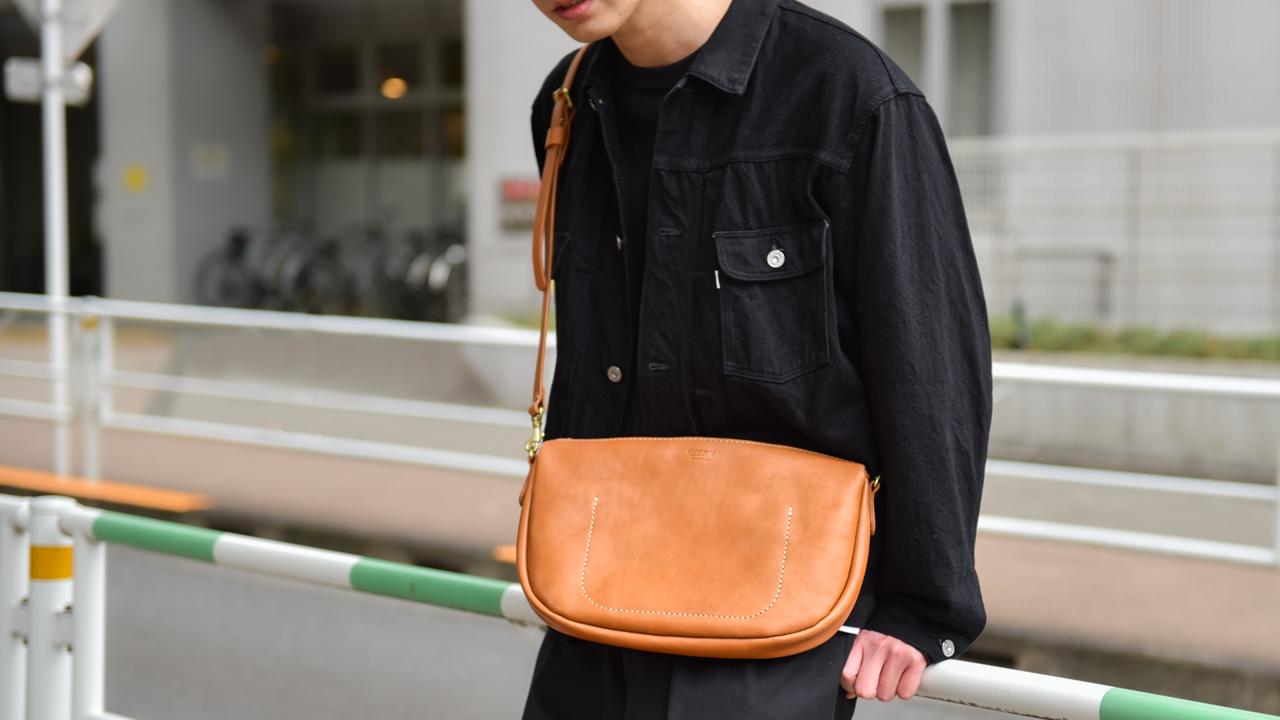 1回短時間使用　HERZ★mattige　トートバッグ　チョコ 松重豊×HERZ コラボバッグ開発！出先で切り離して使える「2in1レザー