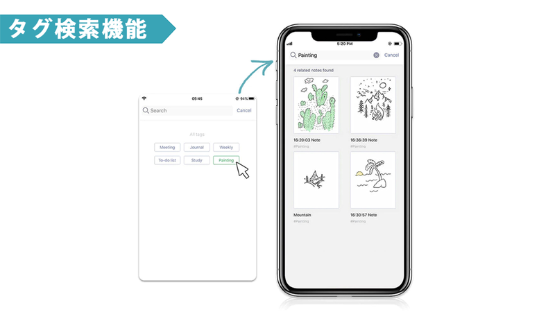 アナログ×先端技術】手書きメモをリアルタイムデジタル化。ボイスメモ